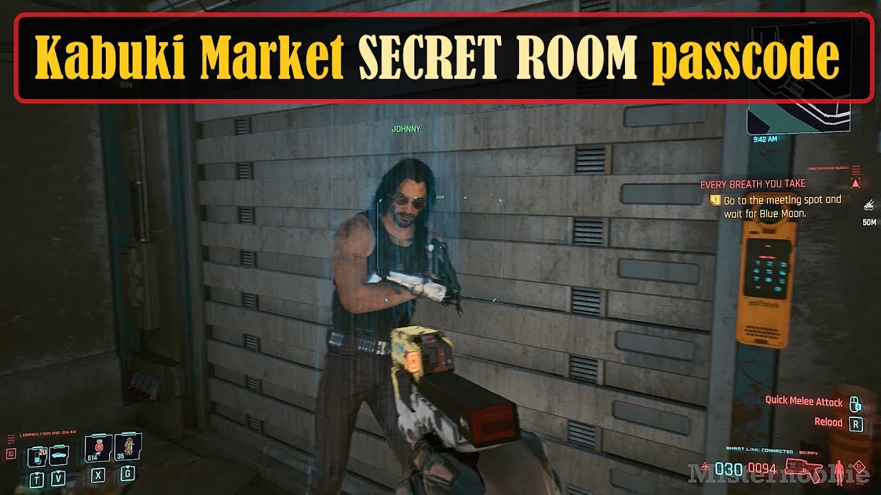 Cyberpunk 2077 Secret Room in Kabuki Market Passcode YouTube