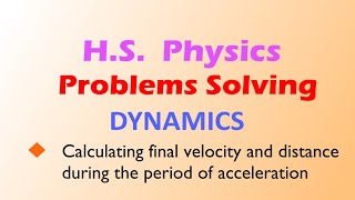 How to Calculate Final Velocity and Distance