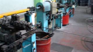 Square wire winding machine for spring washer production