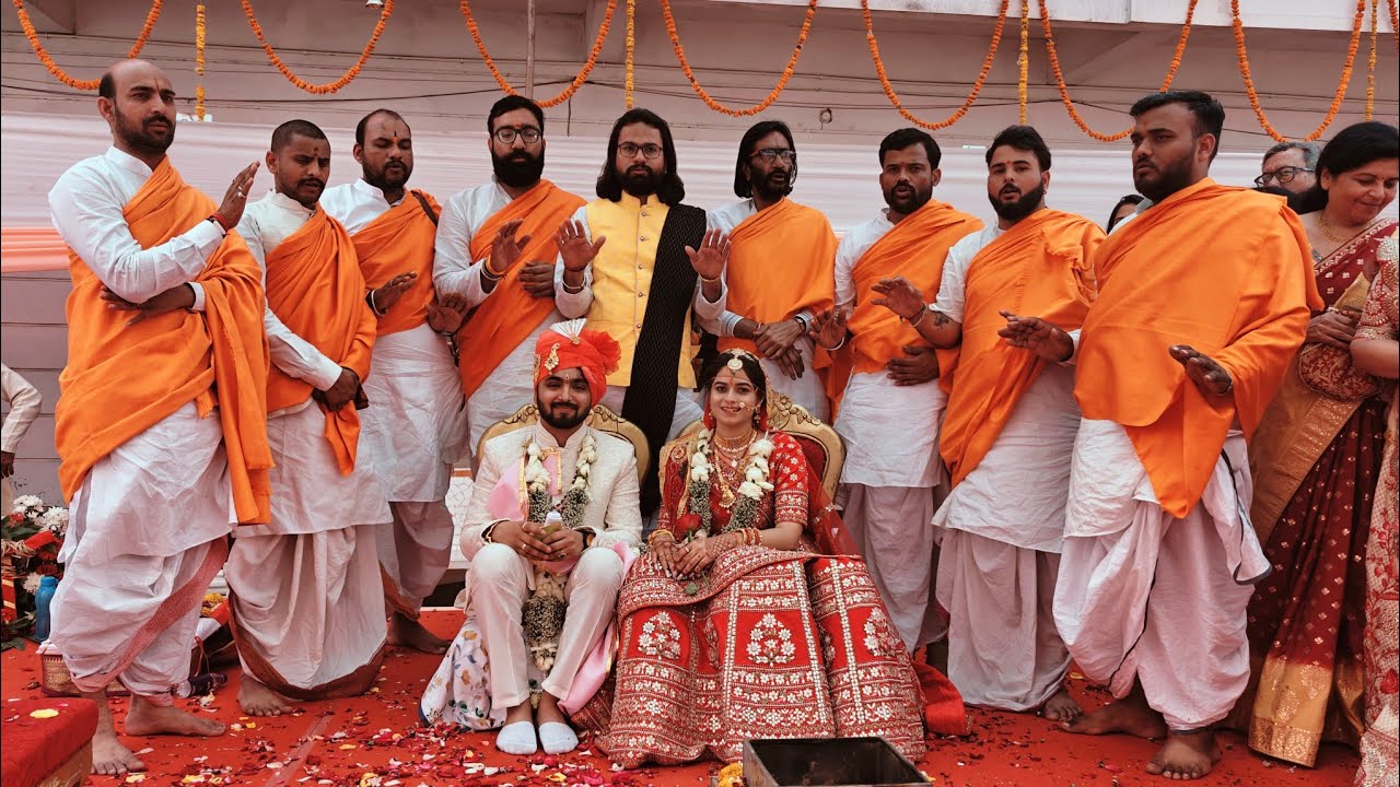 || 251 साधु - संतो के सानिध्य में संगीतमय विवाह में पूजन विधि || #vinod_dadhich #musicalphere #viral