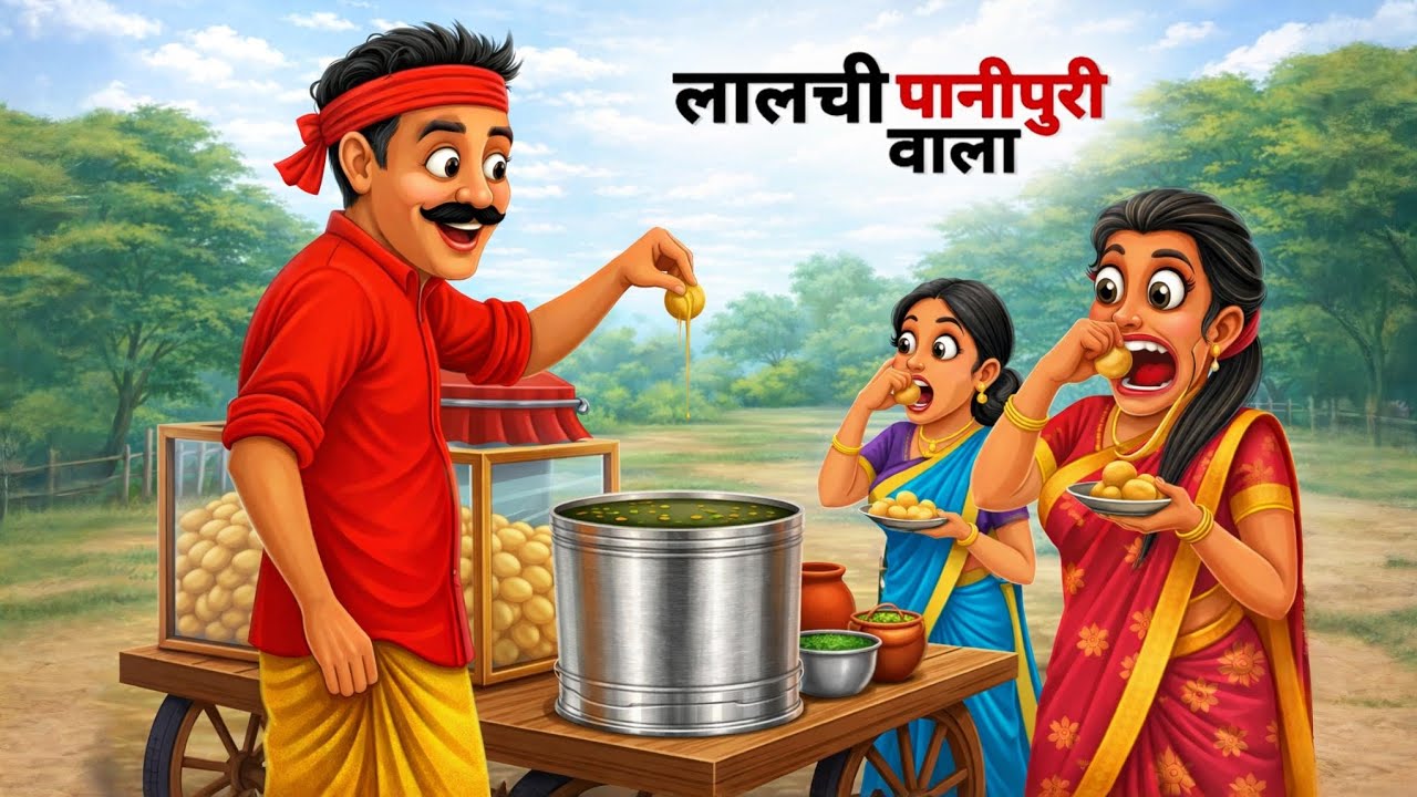लालची पानीपुरी वाला | LALCHI PANIPURI WALA | HINDI KAHANIYA | HINDI STORIES 