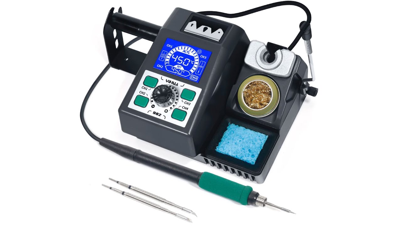 Station Soudage YIHUA K917C K917D 110W Remplacement De Poignu00e9e De Fer U00e0 Souder Pour Station De Soudage 995D -I Station Fer A Souder