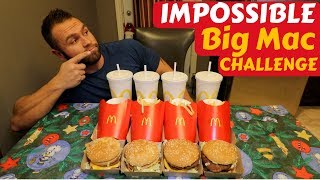 Impossible Big Mac Challenge | First Attempt | Epic Cheat Day | Man Vs Food