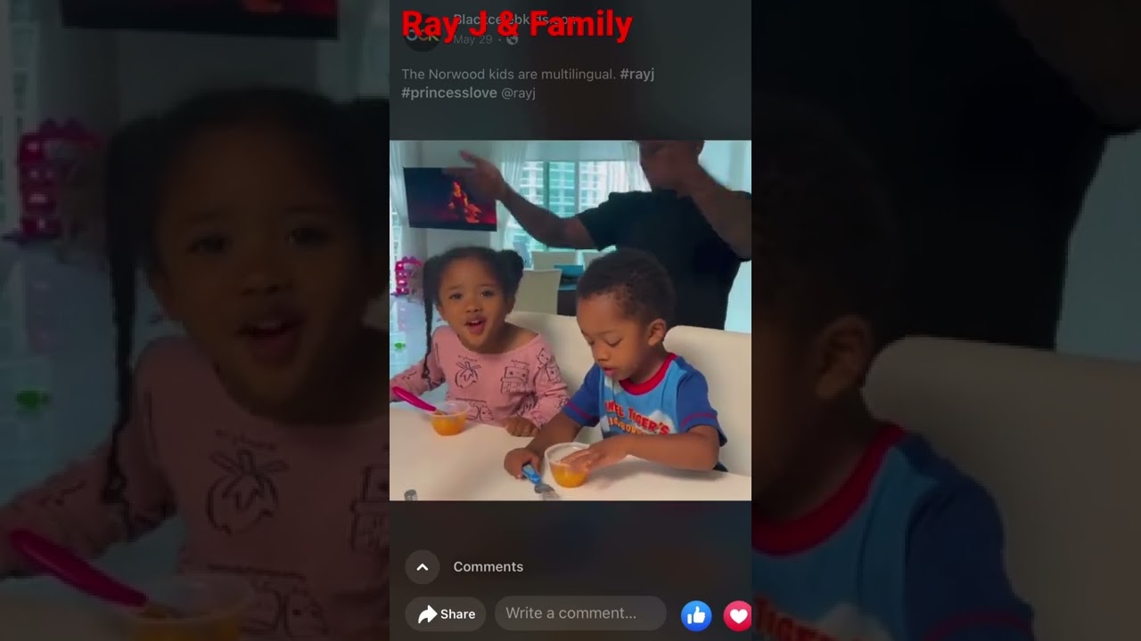 Ray J & Princess Love Teaching There Kids How To Count In Multiple Languages 