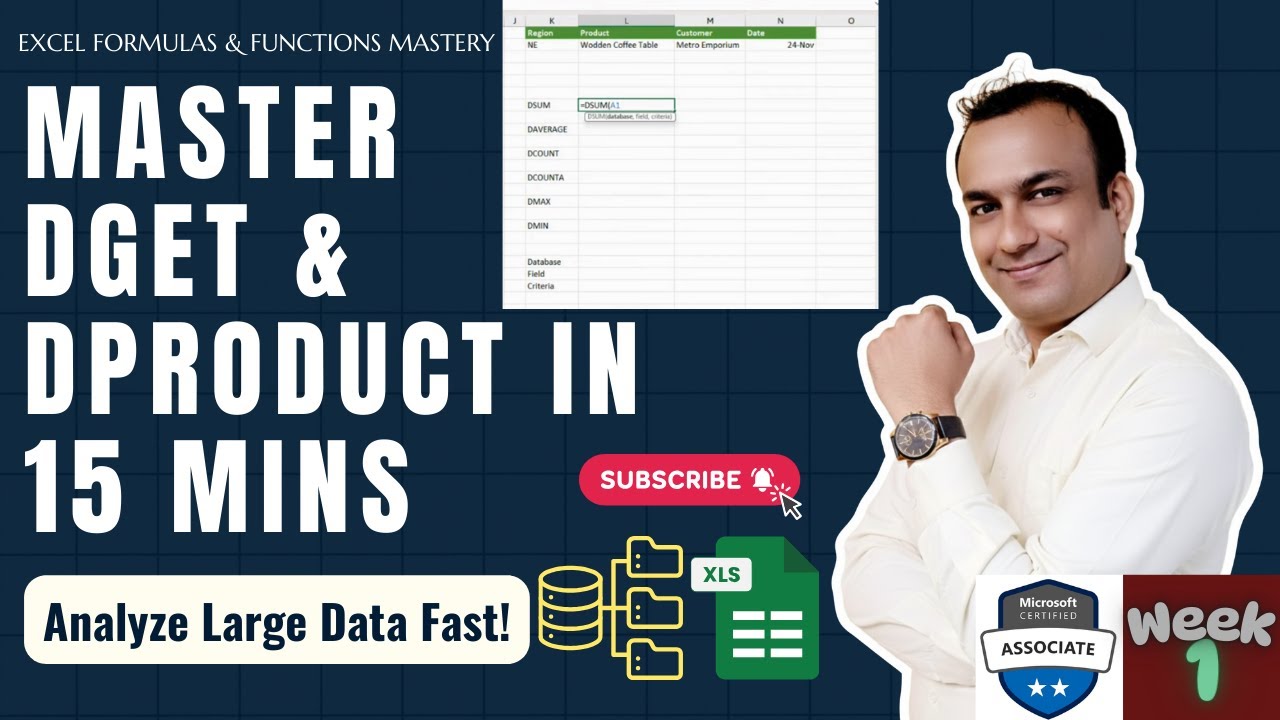Сложно работать с большими объемами данных? Функции DSUM, DGET и DPRODUCT возьмут на себя основну...