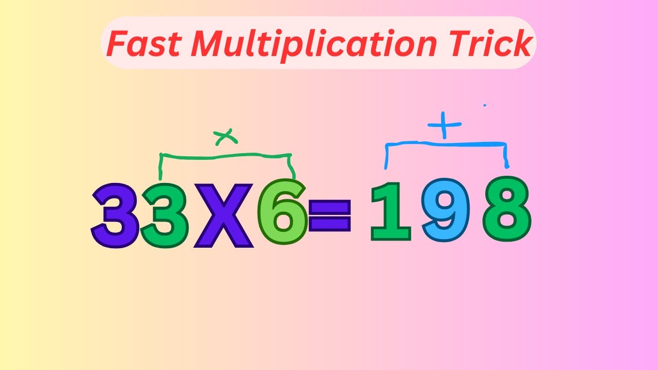 Fast Multiplication Math Trick #multiplication #maths #math #mathematic ...