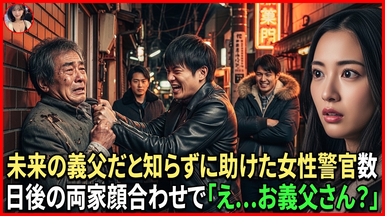 未来の義父だと知らずに助けた賢い女性警官――数日後の両家顔合わせの席で「え…ご、ご老人？」と凍りついた。#動エピソード#老後の物語 #家族の物語