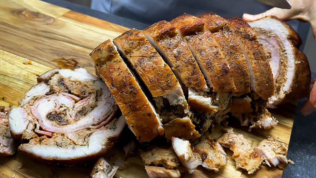 ВКУСНАЯ ФАРШИРОВАННАЯ свиная корейка на декабрь и мероприятия