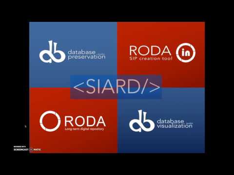 Database preservation workflow
