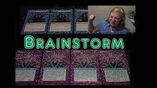 Mtg Alters 51, Brainstorm (Stained Glass)