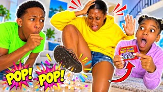Siblings Put POP ROCKS Under Moms EXPENSIVE SHOES| Kota Cake