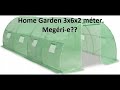 Fóliasátor Home Garden 3x6x2 méter. 1 éves, mi változott rajta?!