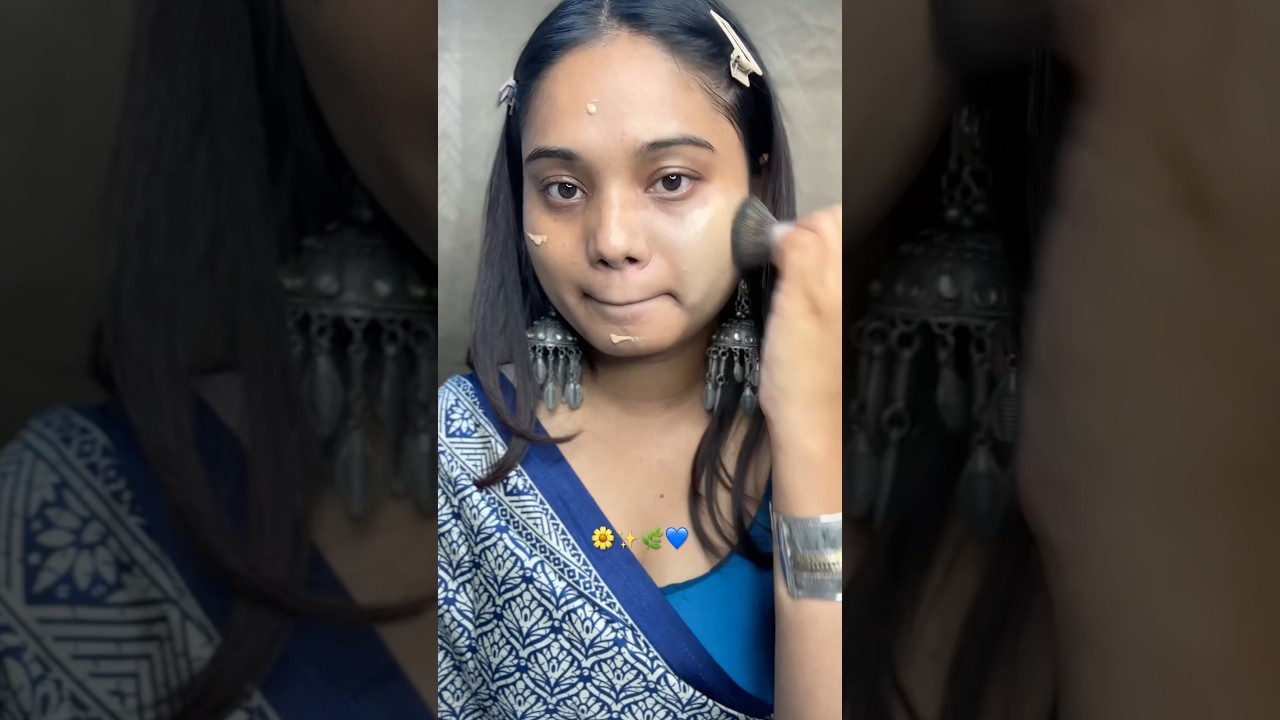 Simple holi makeup 🌼✨💙 