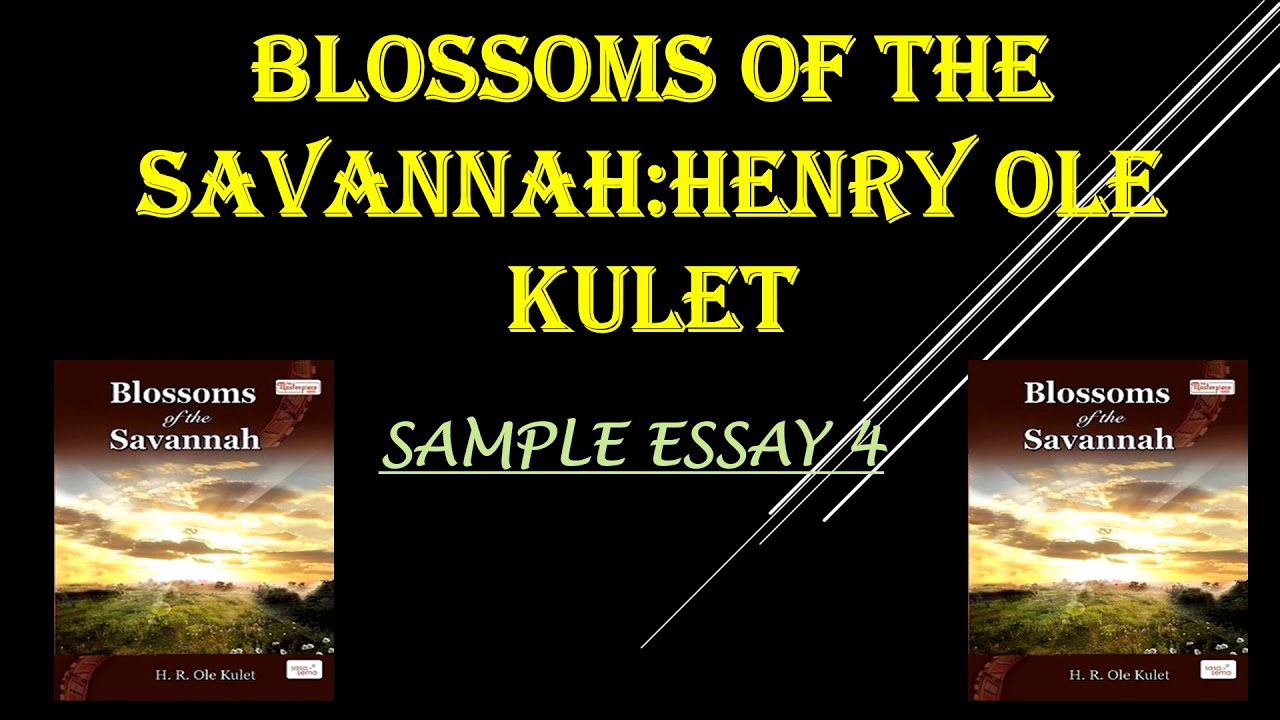 sample book review of blossoms of the savannah