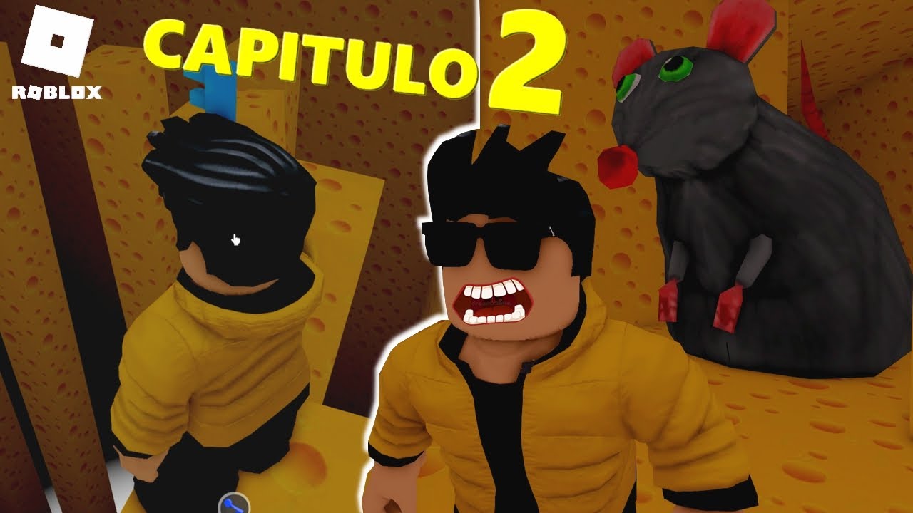 ROBLOX, CAPÍTULO 2😱🐀ESCAPE DO RATO NO LABIRINTO DE QUEIJO 2🐀🔴, Cheese Escape Horror roblox, parkour