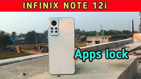 How To Enable App lock In Infinix Note 12i,Infinix Note 12i   Mein Apps Lock Setting Kaise Karen