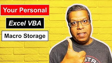 Store, Access and Reuse All Excel VBA Macros using Personal.xlsb
