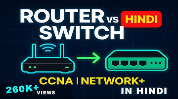Router vs Switch Explained in Hindi | CCNA Beginners Guide | Networking Basics network +