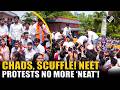 ABVP workers protest over alleged paper leak in NEET-UG 2026 exam outside NTA office in Delhi