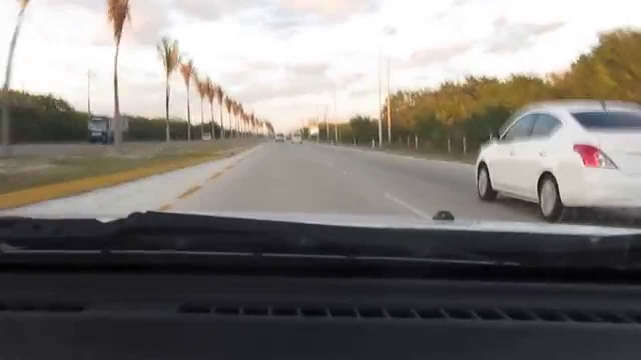 Autopista de RIVIERA MAYA - Tramo entre Cancún y Playa del Carmen. Excelente! - YouTube