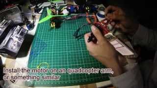 My way to Balance Motor for Quadcopter and Tricopter