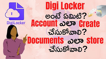 Digi Locker Account Create in Mobile || How to create digiLocker account Online to store in Telugu