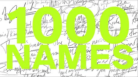 Sean Curran - 1,000 Names (Lyric Video)