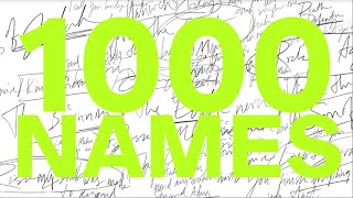 Sean Curran - 1,000 Names (Lyric Video)