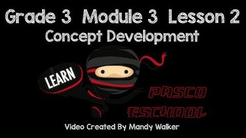 Grade 3 Module 3 Lesson 2 Concept Development