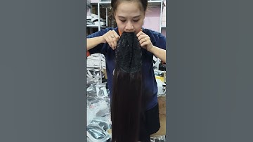 Tóc giả kẹp chữ U tóc kẹp nữa đầu #tockep #tocgia