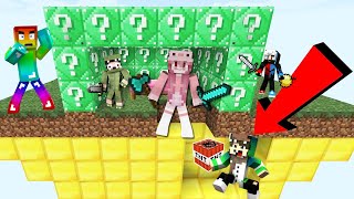 MINI GAME : EMERALD LUCKY BLOCK BEDWARS ** T GAMING BẤT NGỜ KHI EM GÁI HANI 1 MÌNH CHẤP 3 NGƯỜI ??