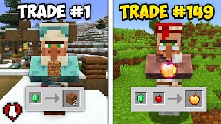 I Unlocked EVERY OP Villager Trade in Minecraft Hardcore