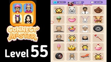 Connect Master Match Puzzle level 55 very hard Guide Walkthrough Solution