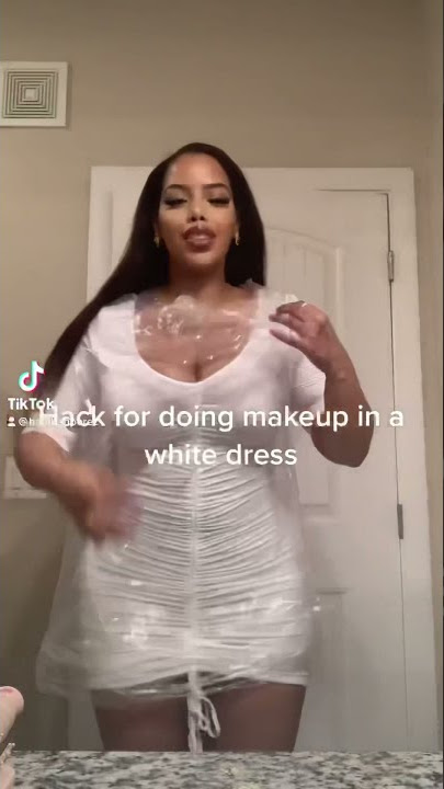 How to avoid getting makeup on your dress | habibah perez