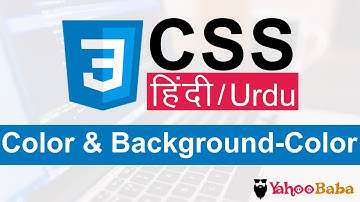 CSS Color & Background Color Tutorial in Hindi / Urdu