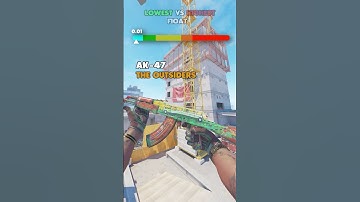 🤯Lowest vs highest float in CS2 #avanmarket  #cs2 #cs2skins #counterstrike