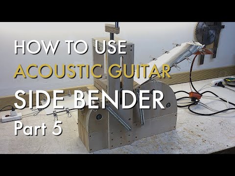 How to bend acoustic guitar sides. Part 5