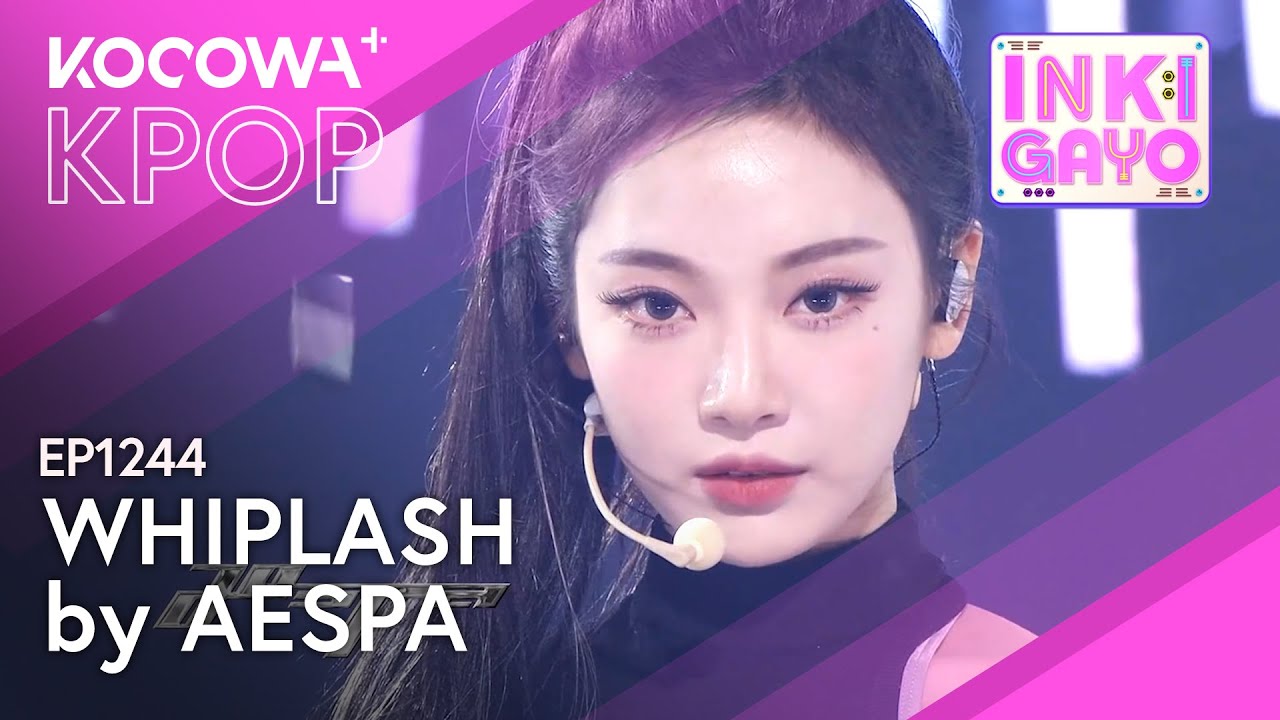 K-POP 引退品 aespaメイン AESPA - Whiplash | SBS Inkigayo EP1244 | KOCOWA+ - YouTube
