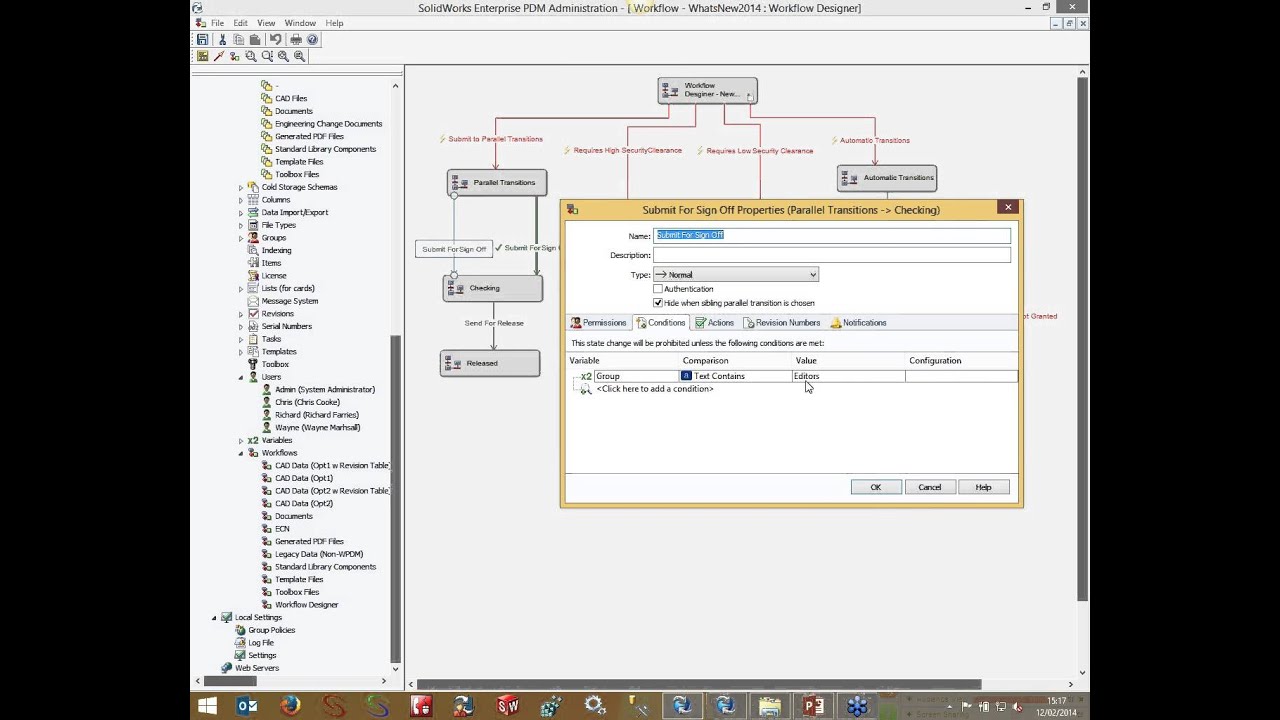 pdm workflow enterprise pdm admin the workflow designer pdm workflow enterprise pdm admin the workflow designer