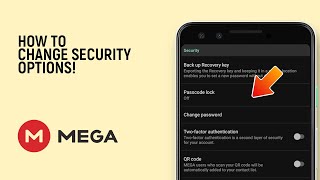 How to Change Security Options in Mega APP screenshot 1