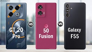 Infinix GT 20 Pro vs Moto Edge 50 Fusion vs Samsung F55 5g || Full Comparison