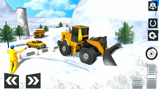 mobil mobilan ekskavator salju 🚧 snow excavator crane simulator -Android Gameplay screenshot 4