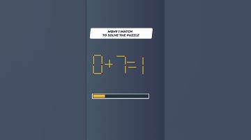 Move Only 1 Matchstick To Fix The Equation | #shorts
