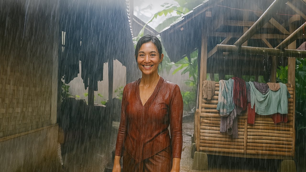 Heavy Rainy and Strong Wind Storms Hit Village Life - Walking Amid ...