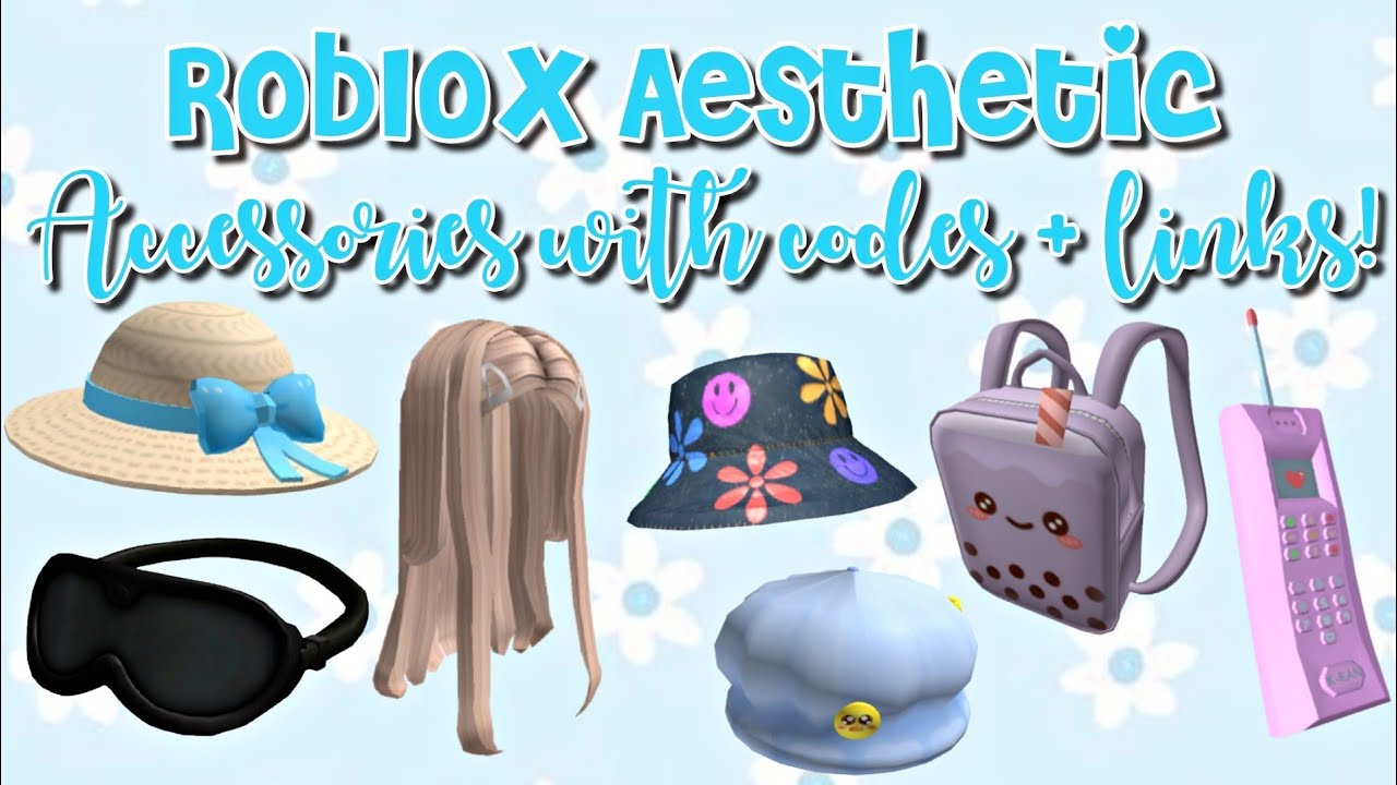 Roblox Aesthetic Accessories With Codes And Links Youtube - aesthetic roblox back accessories