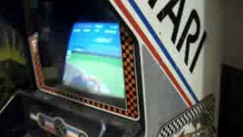 Pole Position on original arcade game machine