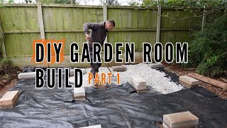 How to build a shed/garden room base - Using pier foundations