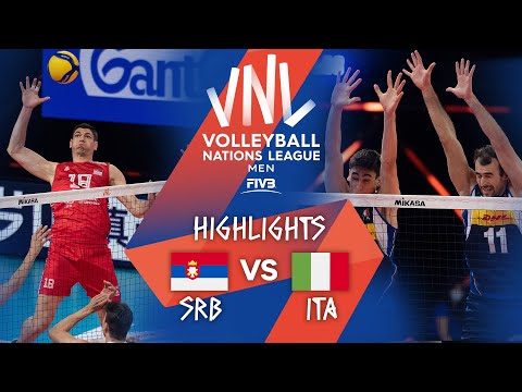 SRB vs. ITA - Highlights Week 1 | Men's VNL 2021