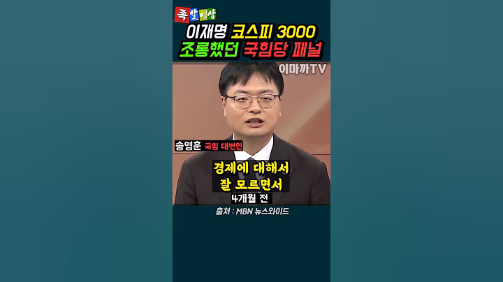 4개월 전, 이재명 코스피 3000, 비하하던 국힘당