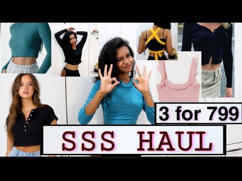 SSS Tryon Haul | 3 for 799 😲 | Brown Life #tryonhaul
